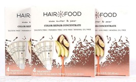 3 Boxes Hair Food 2 Oz She Butter &amp; Pear 4 Ct Color Repair Concentrate Treatment - £19.74 GBP