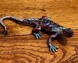 Jere! Luxury Gifts Colorful Gecko Bejeweled Enameled Trinket Box - $77.39