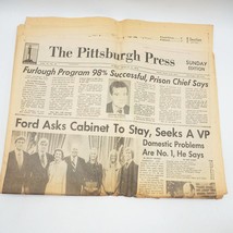 Journal Pittsburgh Press Nixon Resigns Août 11 1974 - £36.57 GBP