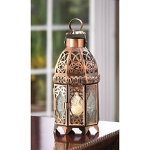Copper Moroccan Candle Lamp - £27.97 GBP
