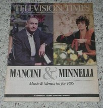 Liza Minnelli Television Times Program Guide 1987 Henry Mancini - $24.99