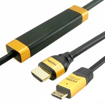 Mini HDMI to HDMI Cable 50FT, High Speed 4K 30Hz HDMI 2.0 Cord, Compatible with  - £47.04 GBP