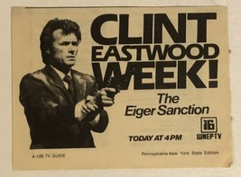 The Eiger Sanction Tv Guide Print Ad Clint Eastwood Week WENP Tv 16 TPA12 - £4.66 GBP