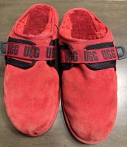 Used UGG Australia Men&#39;s Dune Slip-On Fur Slippers (1130931) Samba Red Size 13 - £39.96 GBP