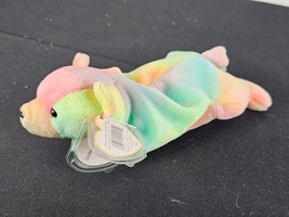 Ty Beanie Baby &quot;SAMMY&quot; Rainbow Bear Original Stuffed Toy 1999 - £3.85 GBP