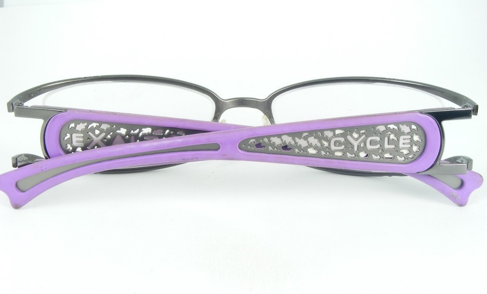 Exalt Cycle EXTITTI 3 GUNMETAL UNIQUE EYEGLASSES GLASSES FRAME 51-18-135mm Italy Item image 6