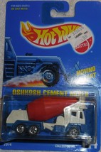 1992 Hot Wheels Collector #144 &quot;Oskosh Cement Truck&quot; Mint Truck On Sealed Card - £3.93 GBP