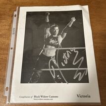 Wrestler Victoria Autographed 8" X 10" Photograph - $18.04
