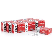 ACCO Paper Clips, Jumbo Size, Smooth, Economy Grade, 10 Boxes, 100/Box - £11.85 GBP