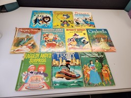 Lot of 10 children&#39;s wonder books Mixed Lot Vintage fairytale stories fables - £11.18 GBP