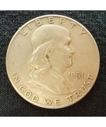 1951 P Franklin Half Dollar - £14.76 GBP