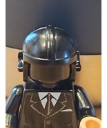 LEGO Minifigure Accessory Aviator Helmet Black hat - £1.41 GBP