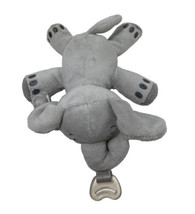 Philips Avent Soothie Snuggle Pacifier Holder Gray Elephant Plush Lovey Toy - £8.56 GBP