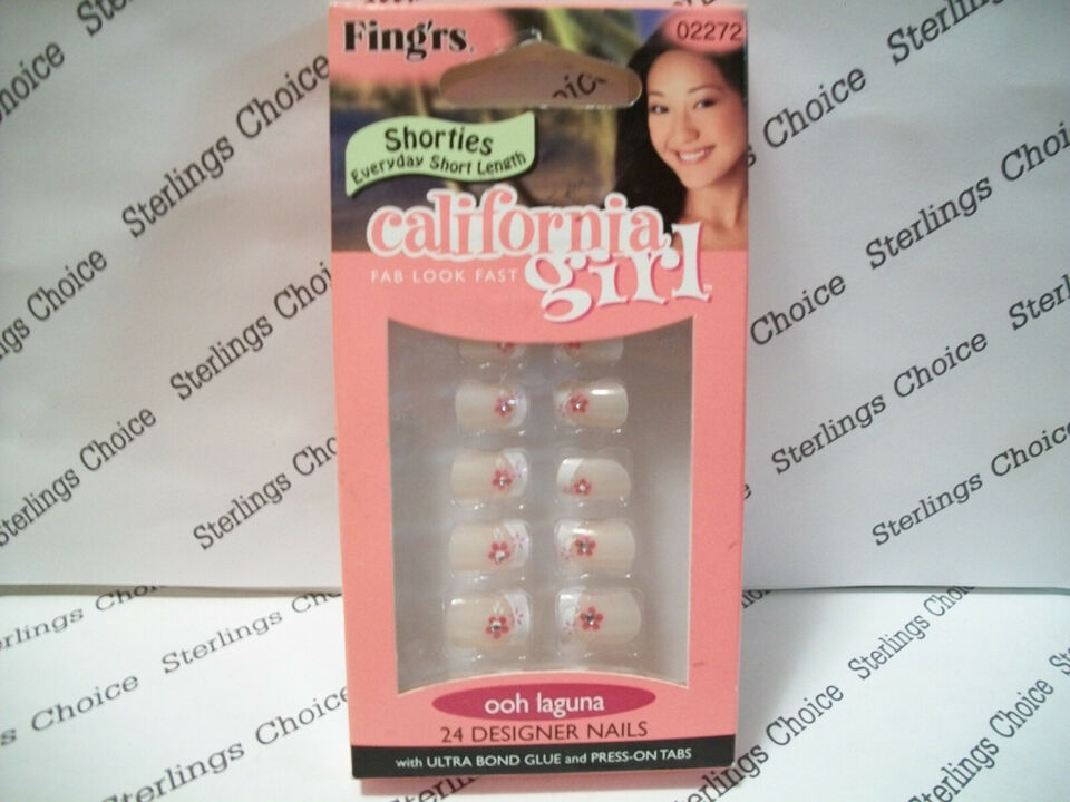 Fing&#39;rs California Girl Fab Look Fast Shorties #2272 Ooh Laguna - $7.91