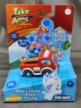 Blue&#39;s Clues Diecast Take Along Fire Truck Nickelodeon 2007 - £18.36 GBP