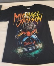 Vintage Michael Jackson T-Shirt “This Is It”  Werewolf Graphic - Sz Small  - £39.92 GBP