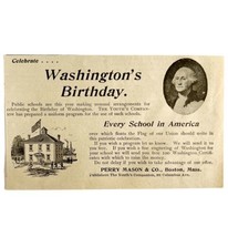 George Washington&#39;s Birthday Program 1894 Advertisement Victorian ADBN1ddd - £11.84 GBP