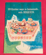Vintage Betty Crocker 133 Quicker Ways to Homemade with Bisquick 1959 bo... - $12.34 CAD