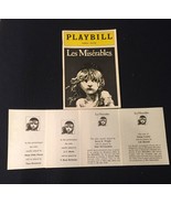 PLAYBILL - LES MISERABLES - July, 1992 IMPERIAL THEATRE - UNDERSTUDIES - $17.76 CAD
