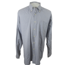 Peter Millar Men Dress Shirt long sleeve XL check tattersall p2p 27&quot; sli... - £27.18 GBP