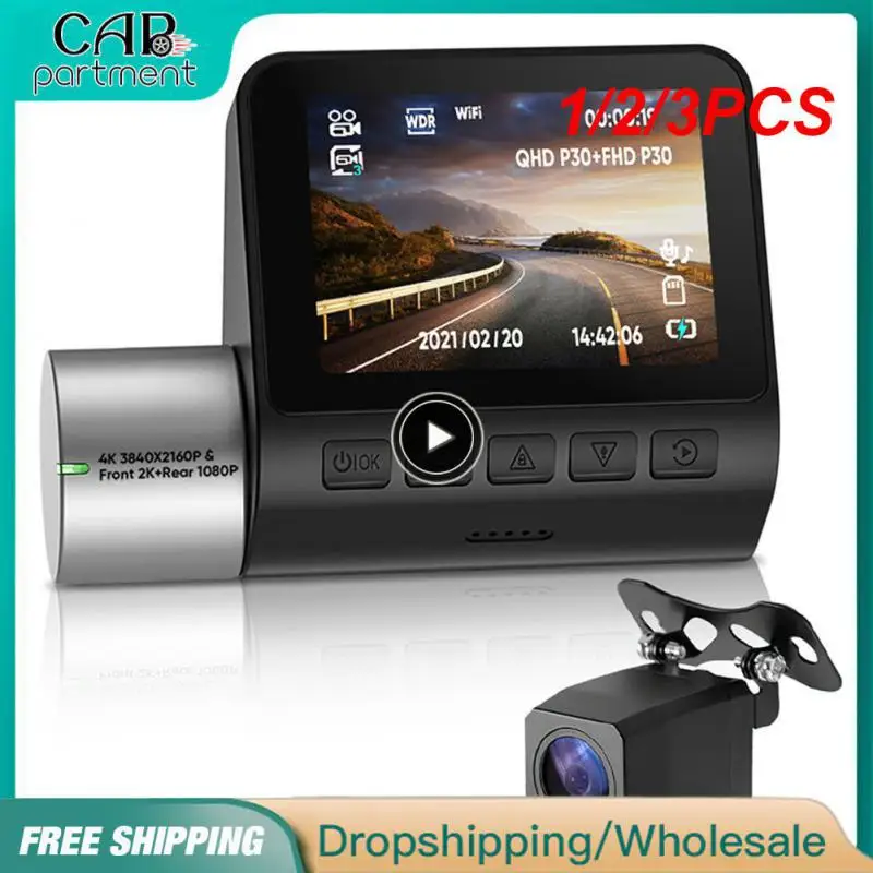 1/2/3PCS WiFi Dash Cam for Car DVR Camera 4K 170° Wide Angle High-definition - £88.53 GBP+