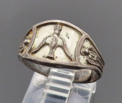 CREED 925 Silver - Vintage Antique Religious Angel Adjustable Ring Sz 7-... - $904.37 MXN