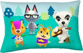 Animal Crossing Gone Camping Reversible Pillowcase measures 20 x 30 inches - £11.63 GBP
