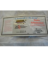 NASCAR &quot; Farewell to the King&quot; Winston Cup Series Suite Admission - £11.59 GBP