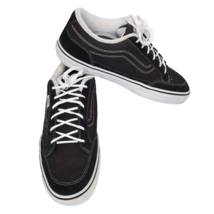 Vans Men&#39;s Bearcat Canvas Suede Classic Skate Shoes Size 9 Black &amp; White - £22.38 GBP