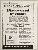 1930 Print Ad H-I Horrocks-Ibbotson Hexi-Super-Cane Fishing Rods Utica,New York - £10.47 GBP