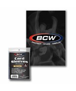 3 packs of 100 (300) BCW 2 3/4&quot; x 3 13/16&quot; Thick Card Sleeves - $161.74 MXN