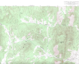 Flagstaff Mtn., Nevada 1968 Vintage USGS Topo Map 7.5 Quadrangle Topogra... - $23.99