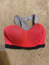 Victoria&#39;s Secret VSX Sport Underwire Padded Racerback Sports Bra Pink Size 32DD - £14.74 GBP