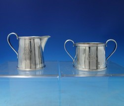 Colonial by Woolley Sterling Silver Sugar and Creamer Set 2pc Handmade (#6080) - £243.96 GBP