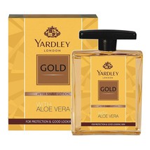 Yardley London Gold After Shave Lotion with Aloe Vera, 100 ml | pack of 2 - £22.19 GBP