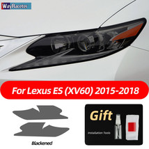 Smoked Black TPU Sticker Car Headlight Protective Film For  ES 300h NX CT GS IS  - £78.54 GBP