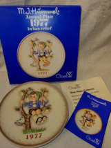 Vintage Hummel Goebel Collector Annual Plate with Bas-Relief 1977 #270 Boxed NOS - £7.61 GBP