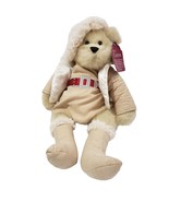Macy's Gwen Christmas Holiday Teddy Bear Plush Brown Dressy 16" Suede Jacket 200 - $15.80