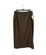 Hasting &amp; Smith Olive Green Skirt Lined High Waist Vintage Size 14 NWT - $19.79