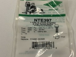 (19) NTE397 Silicon PNP Transistor Power Amplifier &amp; High Speed Switch L... - $89.99