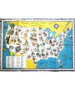 Vintage Circa 1935 DIXON&#39;S MICKEY MOUSE MAP OF THE UNITED STATES Walt Di... - $122.04 CAD