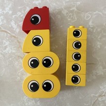 9 DUPLO Eye Blocks LEGO Yellow Red Single Eye Double Eyeballs - $14.84