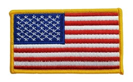 American Flag Old Glory Fully Embroidered Iron On Patch 3.8&quot; x 2.125&quot; Pa... - $4.24