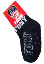 6-Pack FDNY Baby Socks Non Slip Toddler Grip Sock Navy Blue 3-5 - $14.48