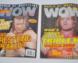 Lot of 2 2001 WOW WORLD OF WRESTLING Magazine #1 &amp; #10  Triple H / HHH C... - $29.69