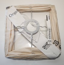 IKEA Lamp Shade Orgel Rice Paper 600.212.74 Beige Square Rectangle New NOS - £27.21 GBP