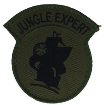 Us Army Jungle Expert Shoulder Patch - Od Green/Black - Veteran Owned Business. - £4.32 GBP