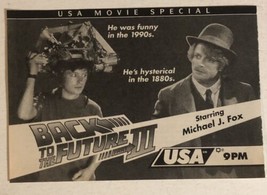 Back To The Future III Tv Guide Print Ad Michael J Fox Christopher Lloyd TPA8 - £4.74 GBP