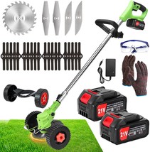 Electric Weed Eater Battery Powered Electric Weed Wacker 21V Cordless Weed - £65.89 GBP