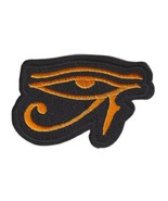 EYE OF RA IRON ON PATCH 3&quot; Egyptian Symbol Protection Embroidered Black ... - €3,46 EUR